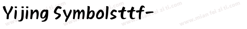 Yijing Symbolsttf字体转换